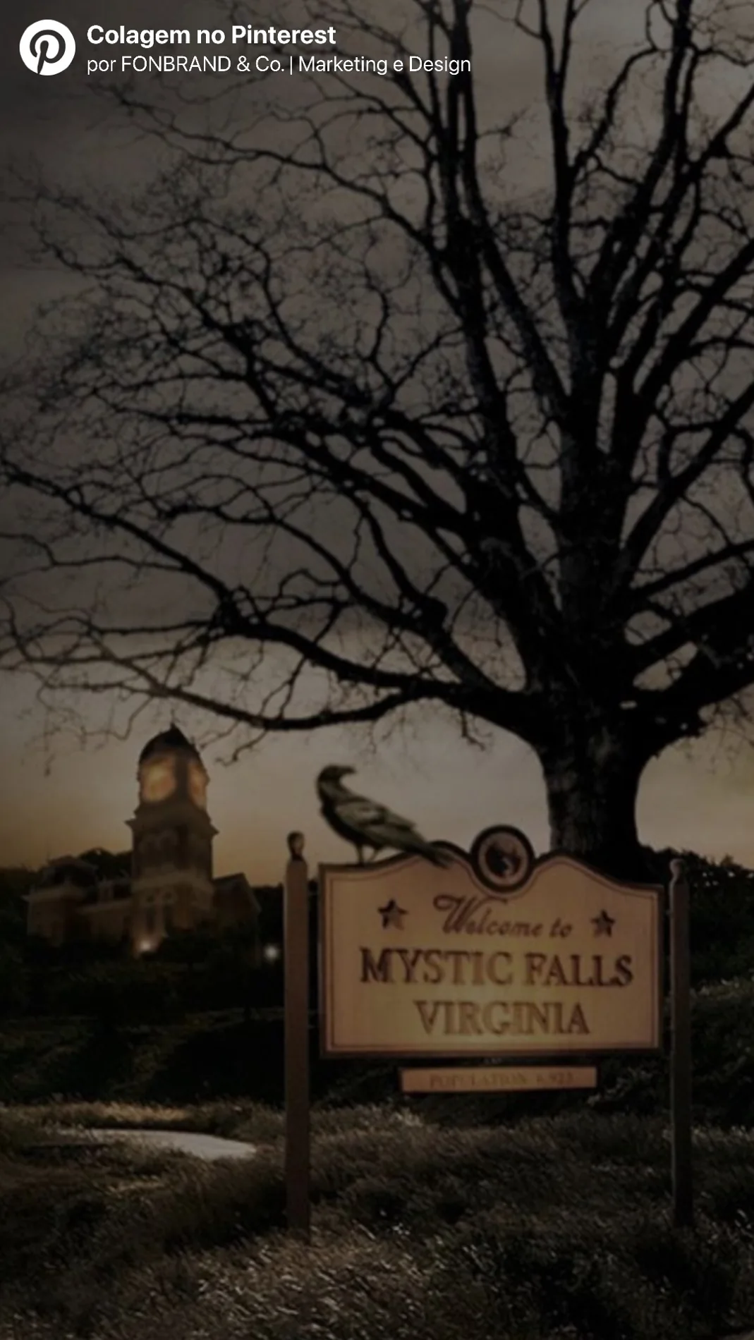 Placa de Mystic Falls